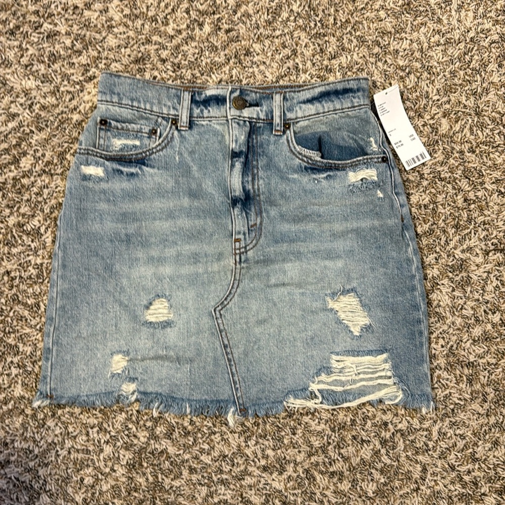Urban outfitters denim mini skirt